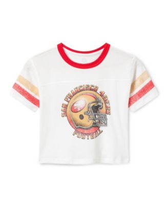  Unisex NFL San Francisco 49ers Striped Ringer Tee
