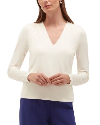 Hannah Shirred Shoulder Top