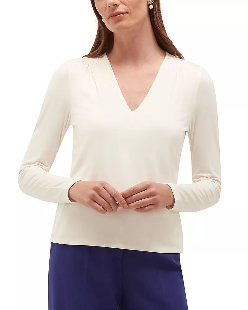 Hobbs London Hannah Shirred Shoulder Top