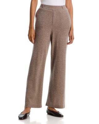 Pull On Wide Leg Cashmere Pants - Exclusive 