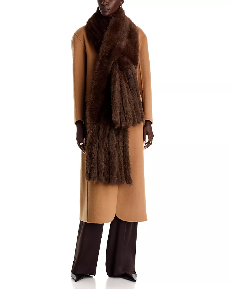 Echo Large Pull Through Faux Fur Scarf