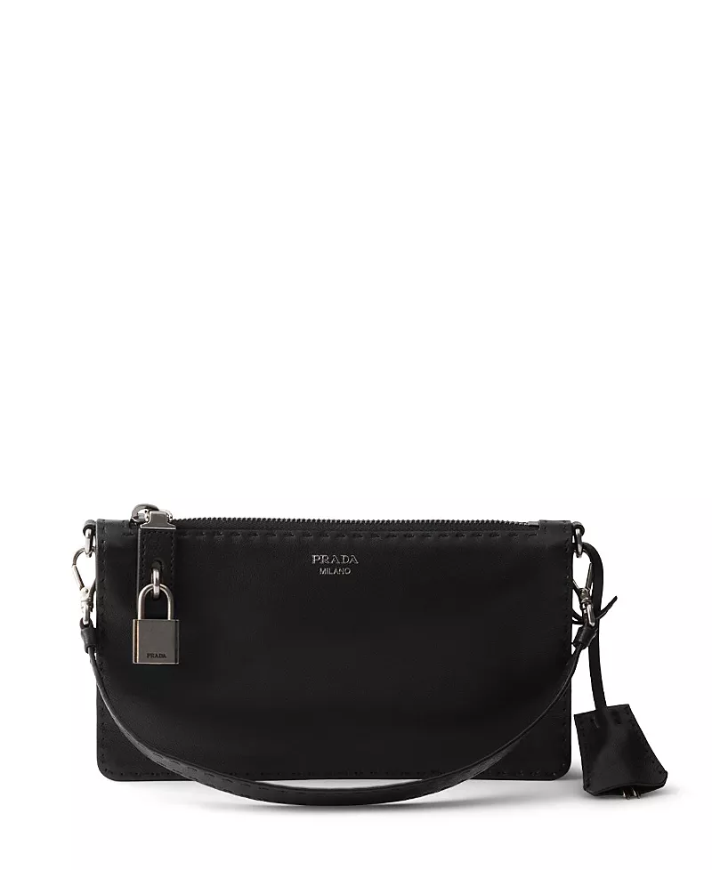 Prada Antiqued Nappa Leather Pouch