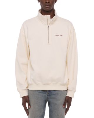 Quarter Zip Cotton Logo Sweater