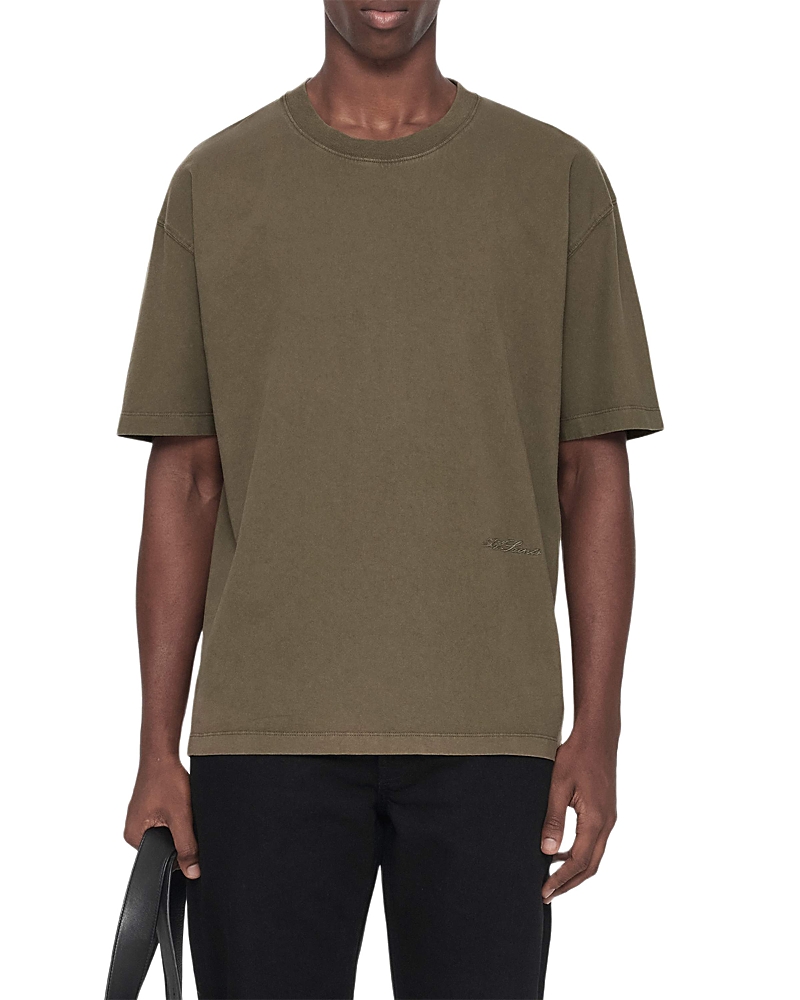 Allsaints Maddox Cotton Plain Jersey Crewneck T-Shirt