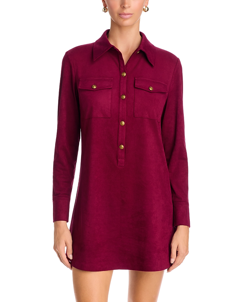 Ramy Brook Maria Collared Button Front Shirt Dress