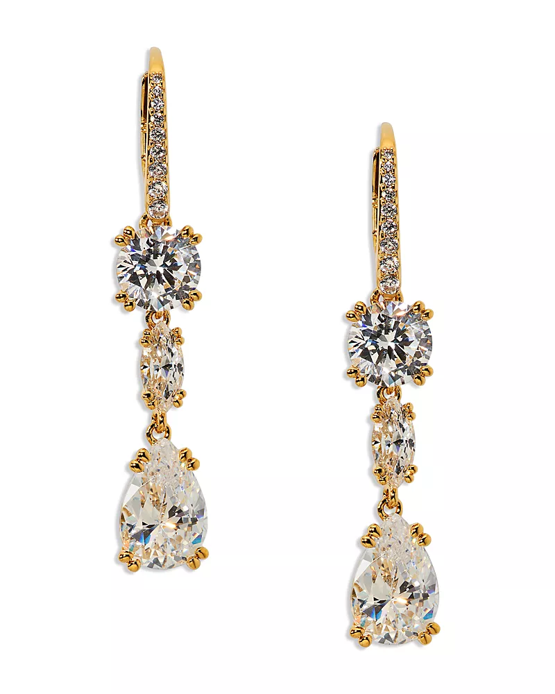 Nadri Twinnie Leverback Drop Earrings