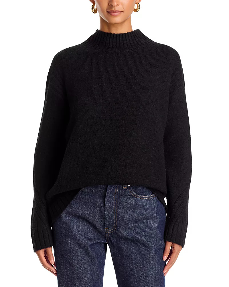 Aqua Long Sleeve Turtleneck Sweater - Exclusive