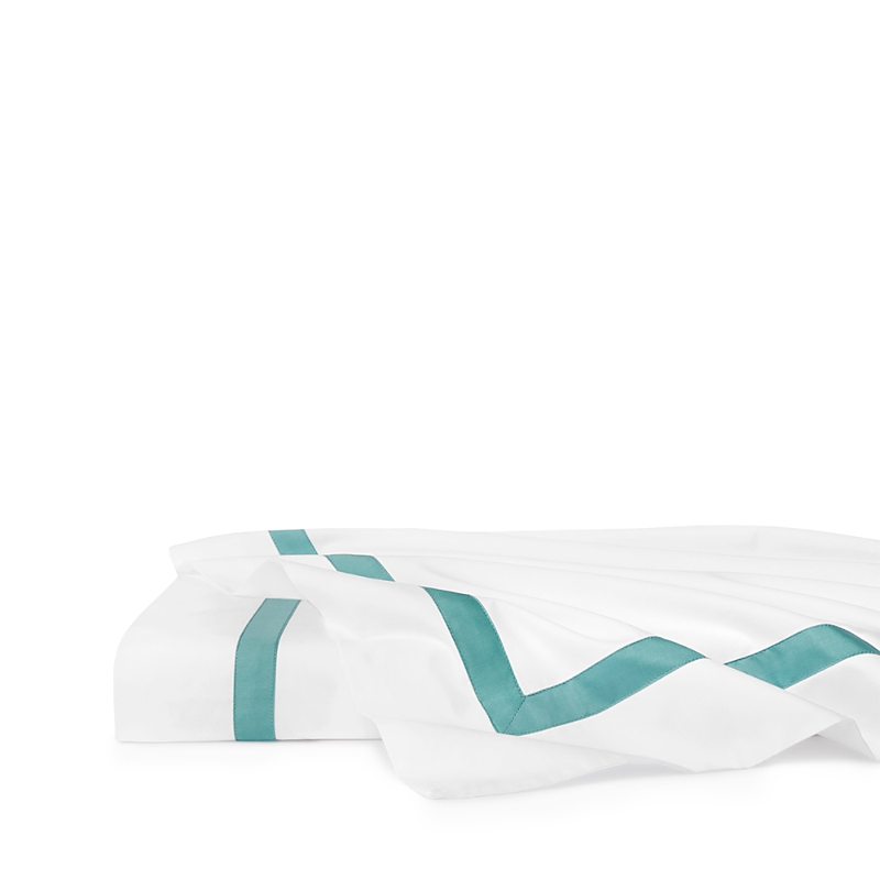 Sferra Estate Flat Sheet, Full/queen In White