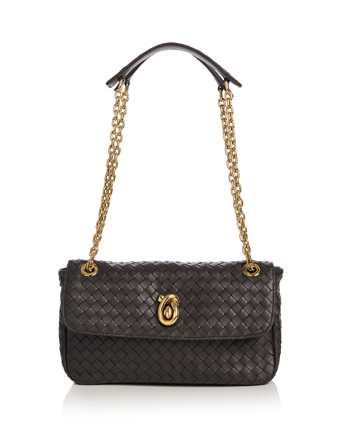 Bottega Veneta Madison Intrecciato Leather Shoulder Bag