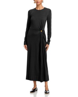 Tingley Long Sleeve Draped Waist Dress