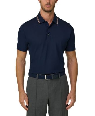 Boggi Milano Stretch Cotton Blend Pique Cool Jade-Fresh Polo