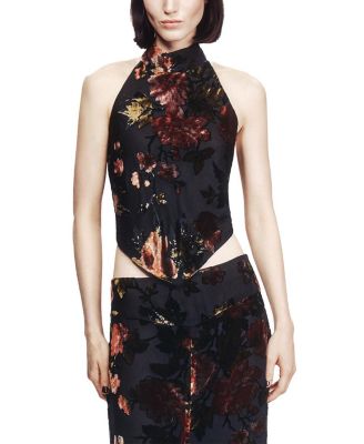  Folia Devore Halter Top