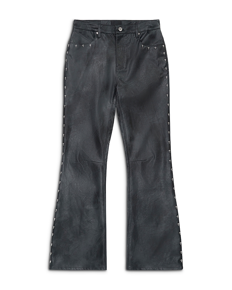 Rta Vintage Black Slim Fit Flare Jeans