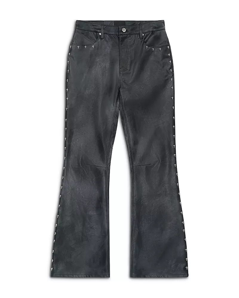 RtA Vintage Black Slim Fit Flare Jeans