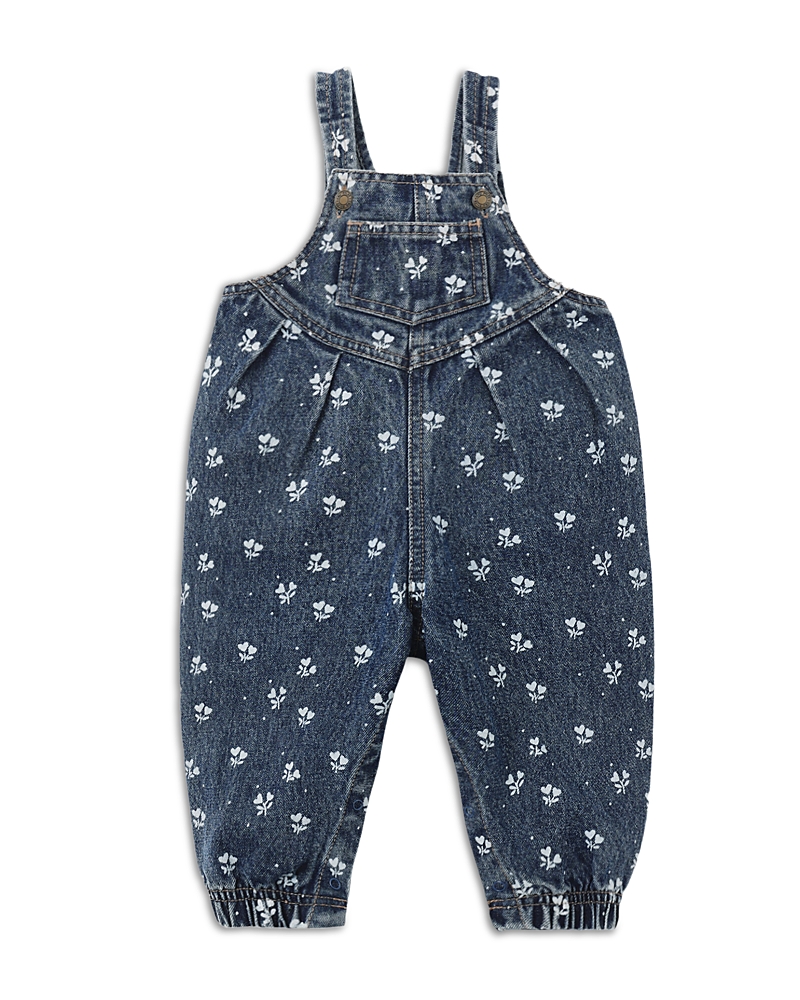 Rylee + Cru Girls' Cotton Ditsy Hearts Overalls - Baby