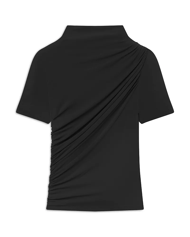 Frame Short Sleeve Draped Top