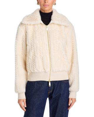 Nola Faux Fur Knit Jacket - thumbnail 3
