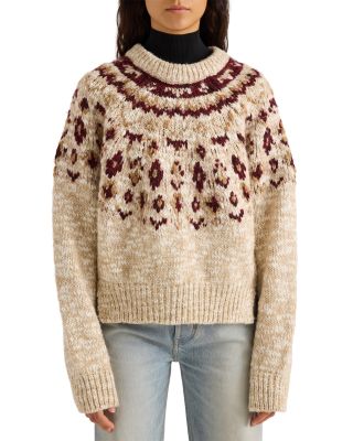 Lizzie Crewneck Fair Isle Sweater