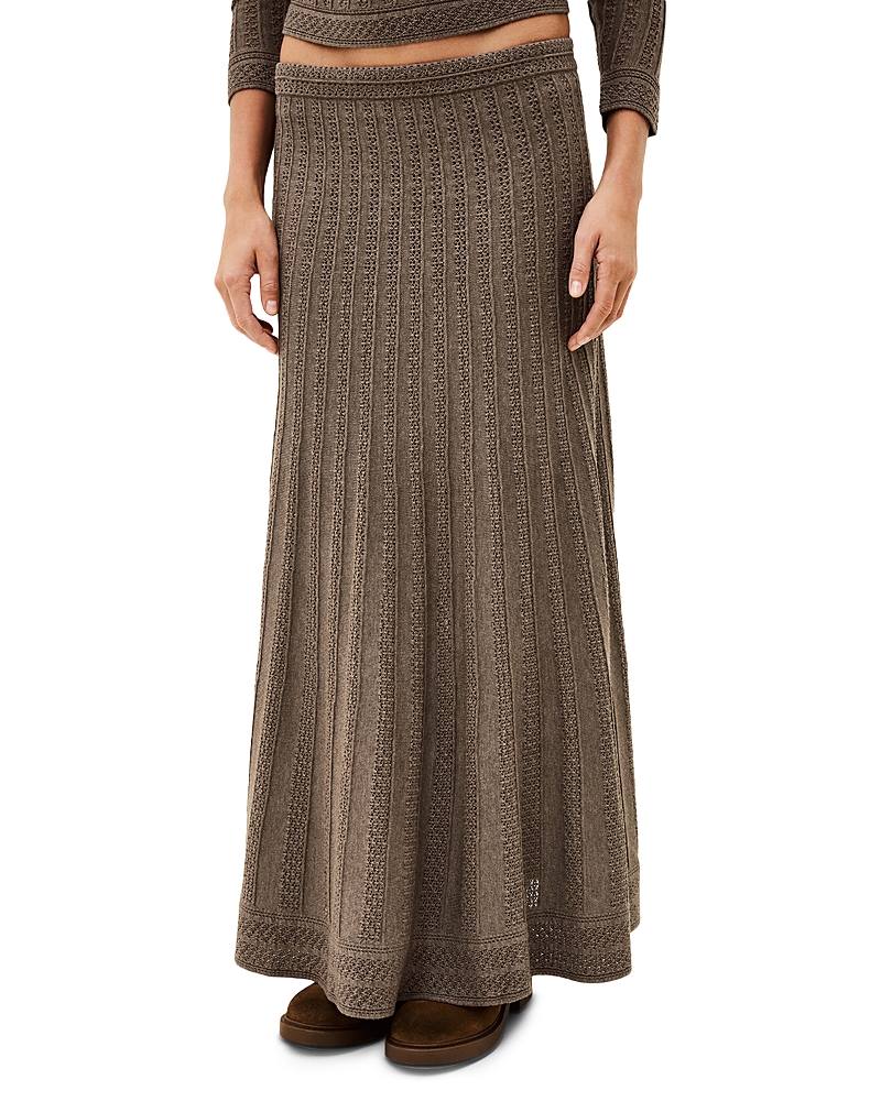 ba & sh Doha Stitched Sweater Skirt
