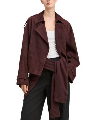 Suede Double Breasted Jacket