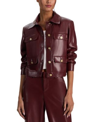 Alex Faux Leather Boxy Jacket