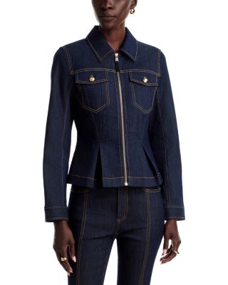 Kaiya Cotton Stretch Pleated Jacket