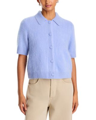 Jada Brushed Cashmere Short Sleeve Cardigan