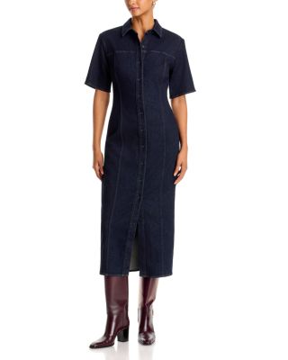Lenna Cotton Stretch Denim Dress