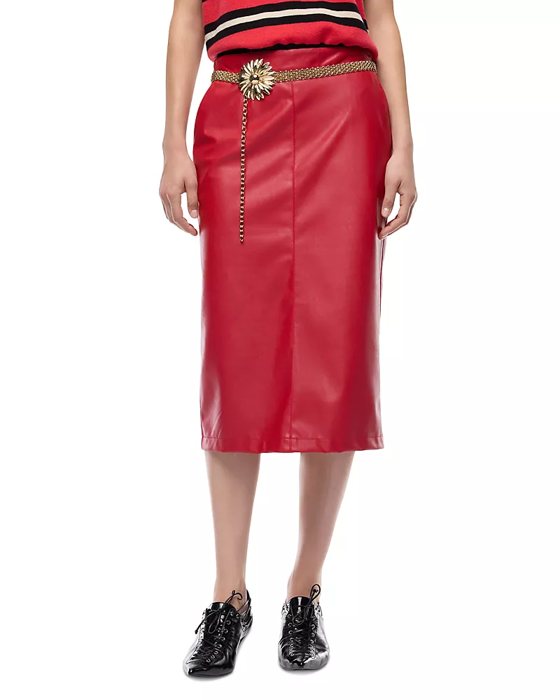 Pinko Gerbera Coated Skirt