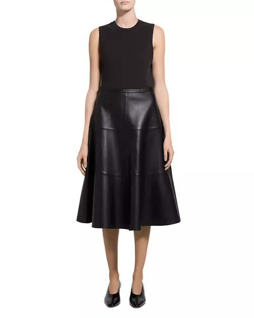 Leather Circle Skirt
