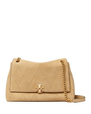 Charlie Quilted Suede Shoulder Bag