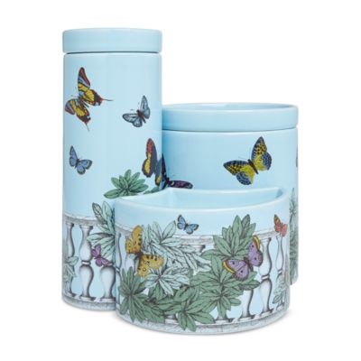 Nel Mentre Giardino Segreto Candles, Farfalle e Balaustra D&eacute;cor, Set of 3