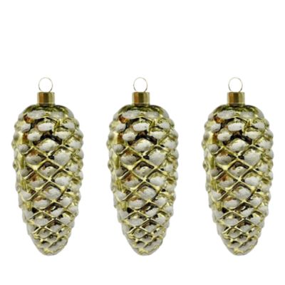 Pinecone Ornaments, Set of 3
