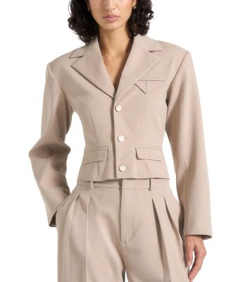 Prisca Tailored Cropped Blazer
