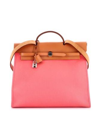 39 Herbag Zip Leather and Toile