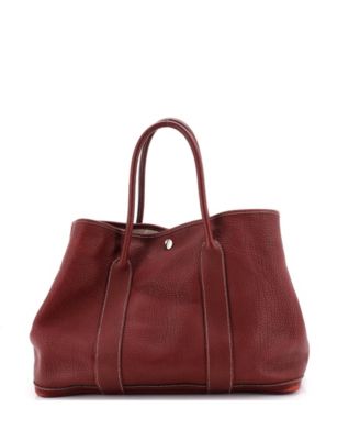 36 Garden Party Tote Leather