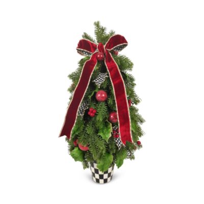 Courtly Holly Tabletop Tree	Decor