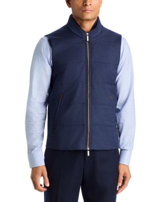 Wool Stretch Flannel Channel Quilt Vest