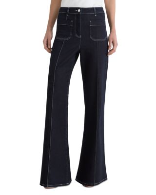 Sakura High Rise Flare Jeans in Indigo Blue