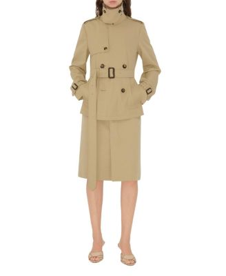 Cotton Blend Trench Jacket