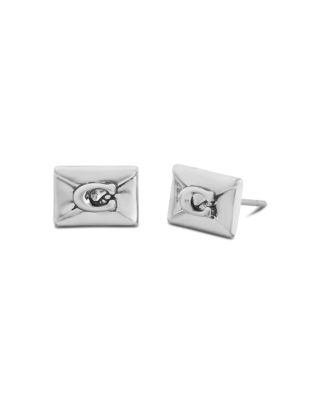 Heritage Signature Envelope Stud Earrings 