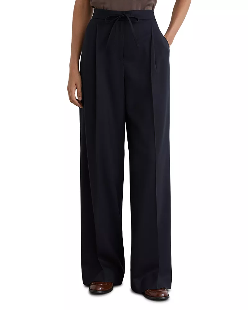 Reiss Petite Solene Wool Blend Wide Leg Pants