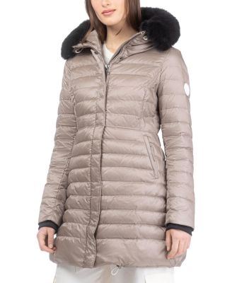  Apres-Ski Horizontal Jacket with Detachable Toscana Lamb Hood Trim