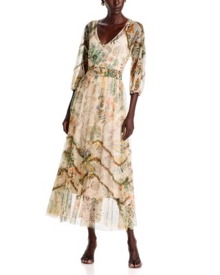 Bertina V Neck Maxi Dress