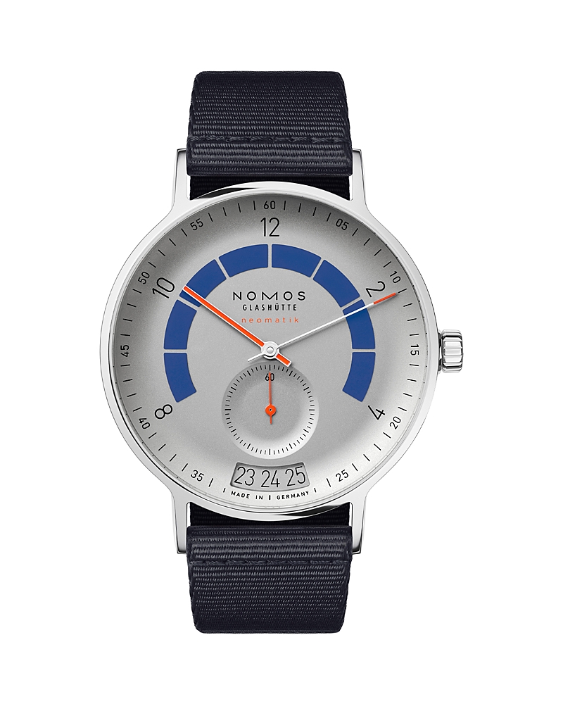 Nomos Autobahn Neomatik 41 Date Sports Watch, 41mm In Gray/rhodium