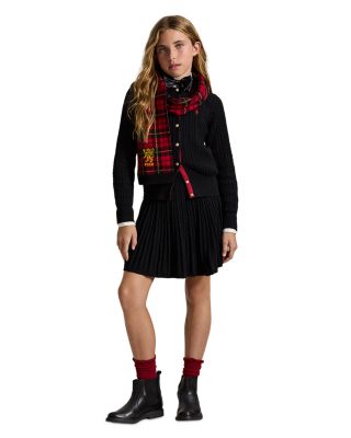 Girls' Mini Cable Cotton Cardigan & Skirt Set - Little Kid, Big Kid