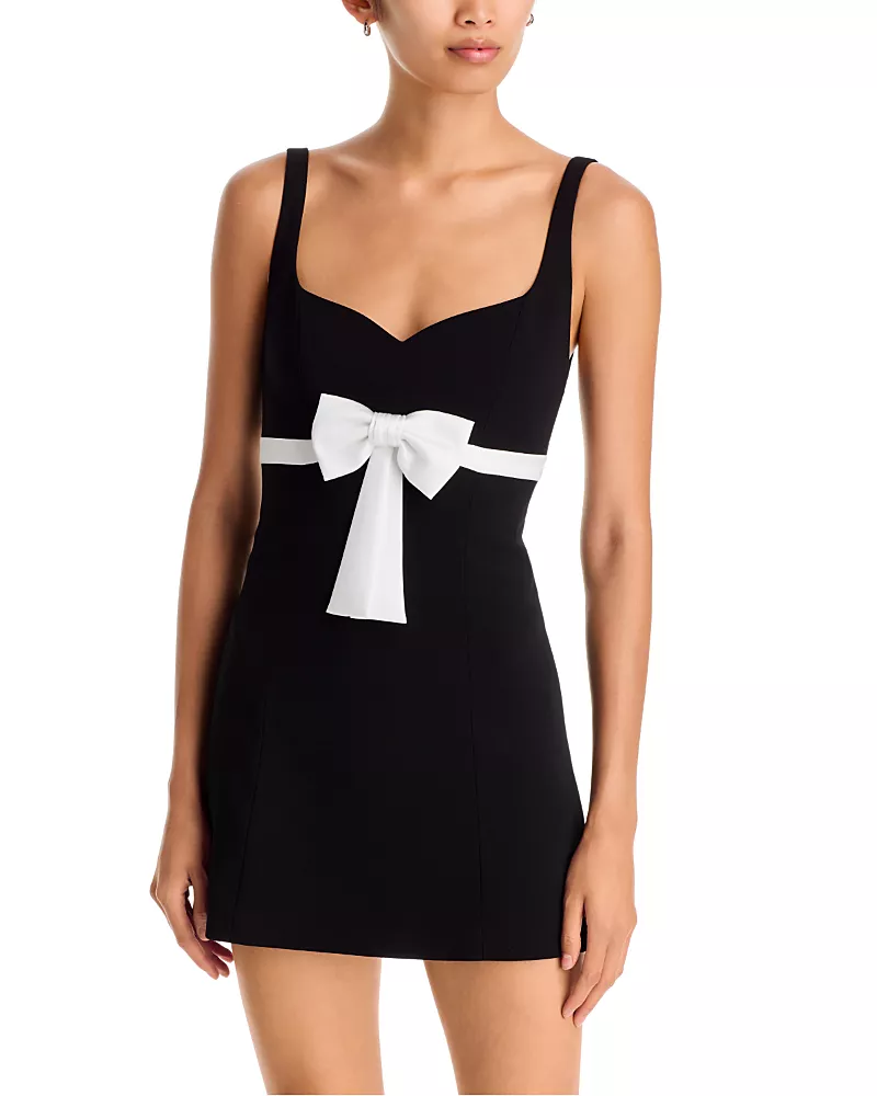 Alice and Olivia Eve Bow Mini Dress