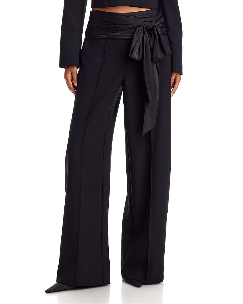 Cinq a Sept Romilly Tie Waist Wide Leg Pants