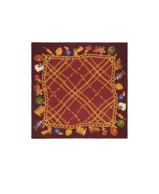  Check Charm Silk Scarf