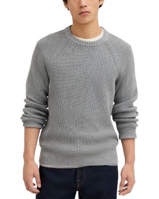 Cotton Shaker Stitch Crewneck Sweater